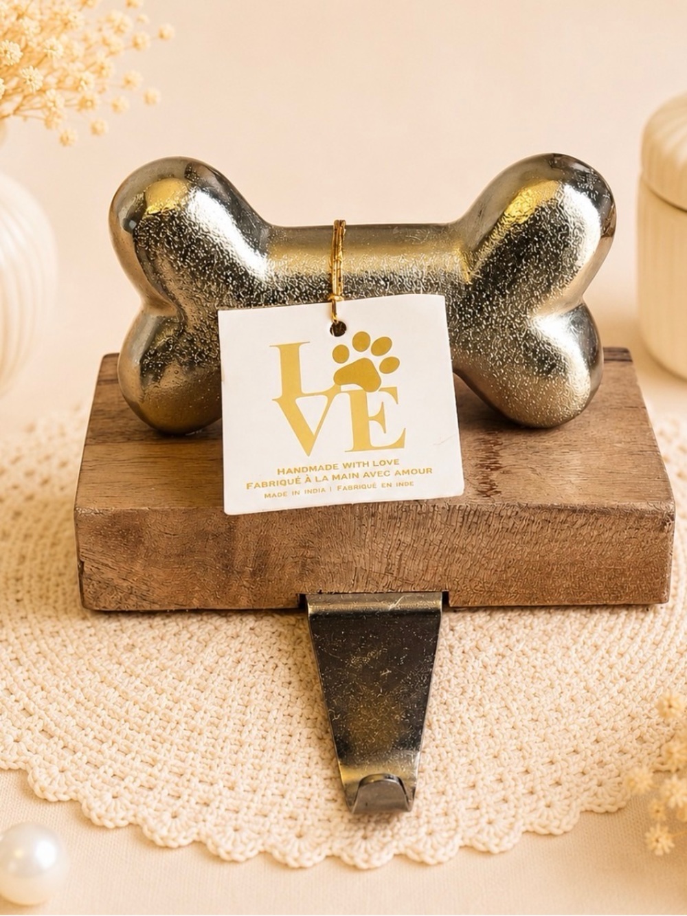 Dog Bone Christmas or Easter Stocking Holder